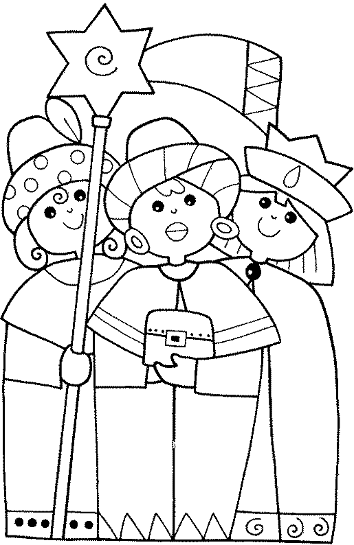 Szopka Bożonarodzeniowa kolorowanki